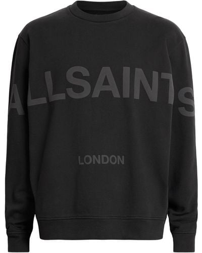 AllSaints Cotton Biggy Logo Sweatshirt - Black