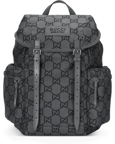 Gucci Jumbo Gg Backpack - Grey