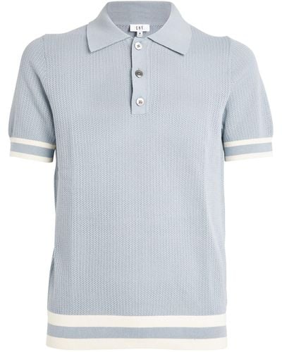 CHE Knitted Polo Shirt - Blue