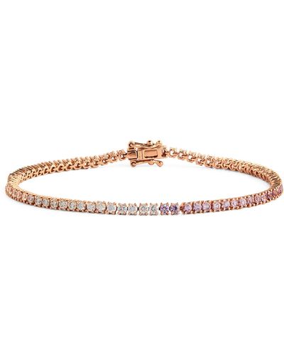 Anita Ko Rose Gold, Diamond And Pink Sapphire Hepburn Bracelet - Natural