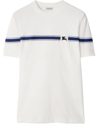Burberry Cotton Stripe T-shirt - White
