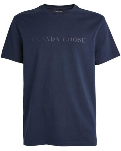 Canada Goose Cotton Emerson T-shirt - Blue