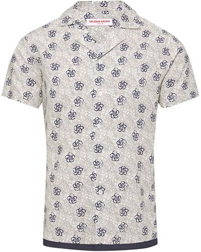 Orlebar Brown Floral Travis Shirt - White