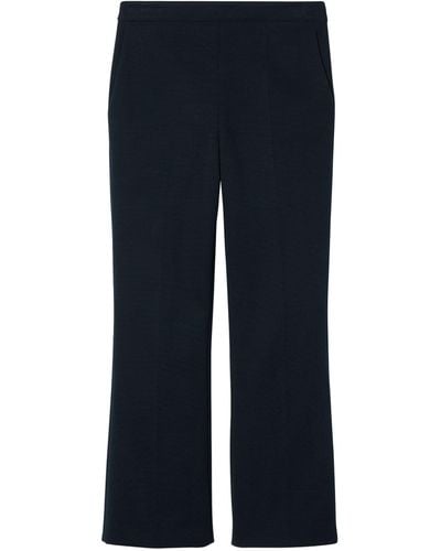 Gucci Cotton Jersey Pleated Trousers - Blue