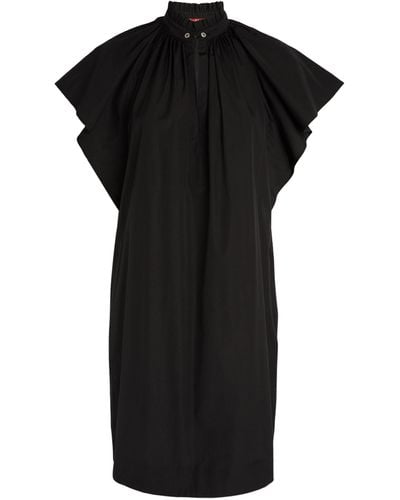 Max Mara Flutter-sleeve Sospiro Dress - Black
