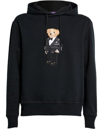 Ralph Lauren Purple Label Polo Bear Hoodie - Black