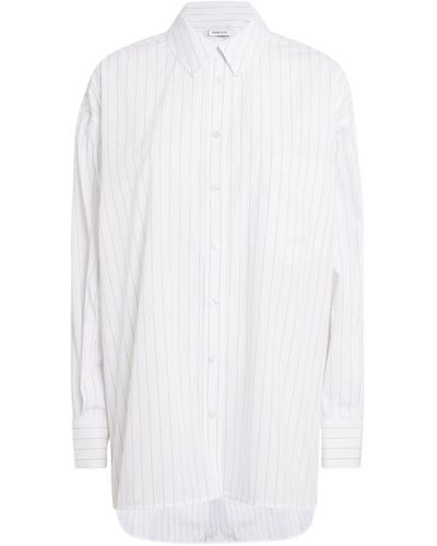 Anine Bing Striped Chrissy Shirt - White