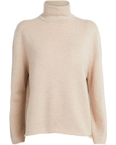 Kiton Cashmere Rollneck Sweater - Natural