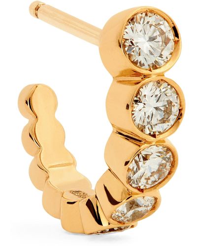 Sophie Bille Brahe 18k Boucle Diamond Single Earring - Metallic