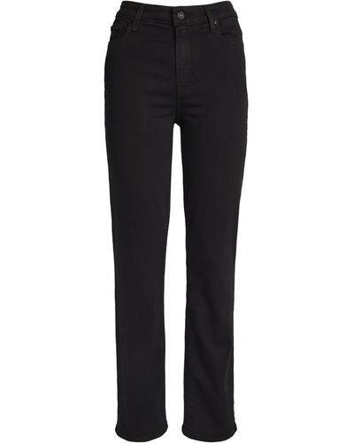 PAIGE Cindy High-rise Straight Jeans - Black