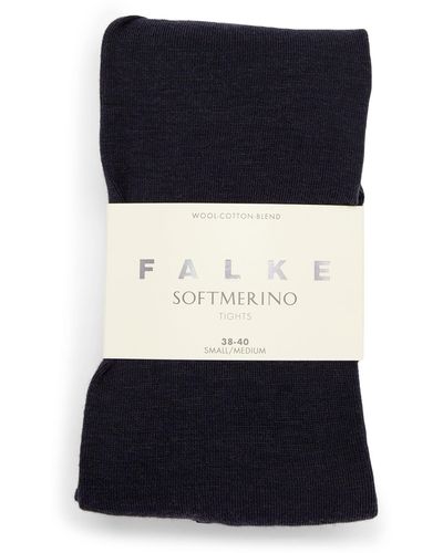 FALKE Softmerino Tights - Blue