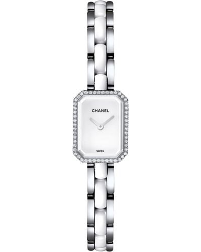 Chanel Mini Steel, Ceramic And Diamond Première Watch - White
