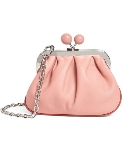 Weekend by Maxmara Small Leather Pasticcino Cross-body Bag - Pink