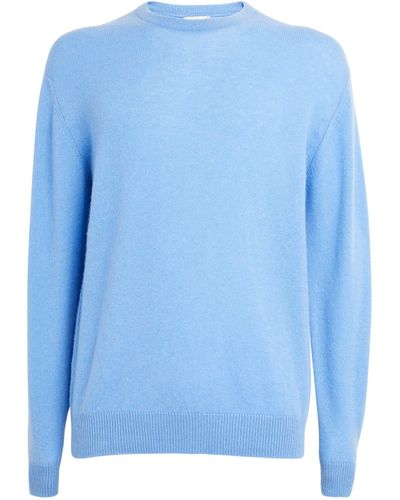 Johnstons of Elgin Cashmere Crew-neck Sweater - Blue