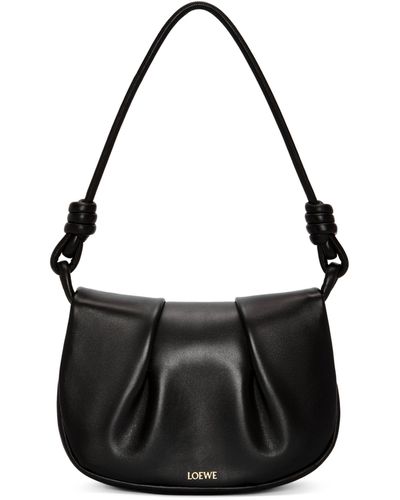Loewe Leather Paseo Satchel Bag - Black