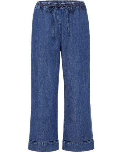 Valentino Garavani Cropped Flared Jeans - Blue