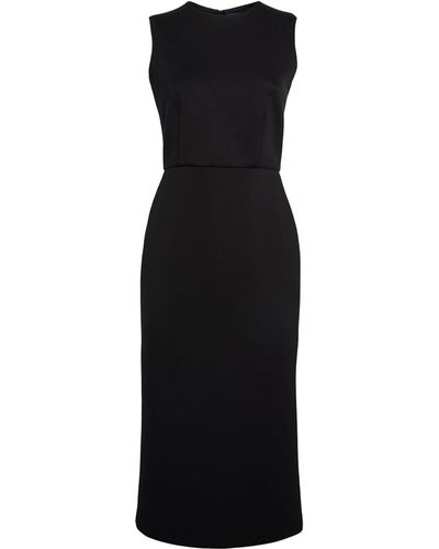 Max Mara Jersey Midi Dress - Black
