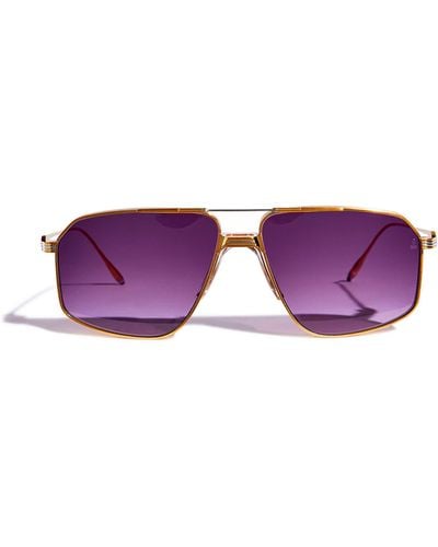 Jacques Marie Mage Tinted Jagger Sunglasses - Purple