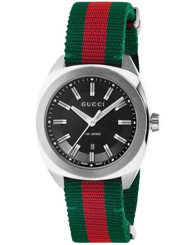 Gucci Stainless Steel Gg2570 Watch 41mm - Green