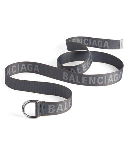 Balenciaga Logo D-ring Belt - Blue
