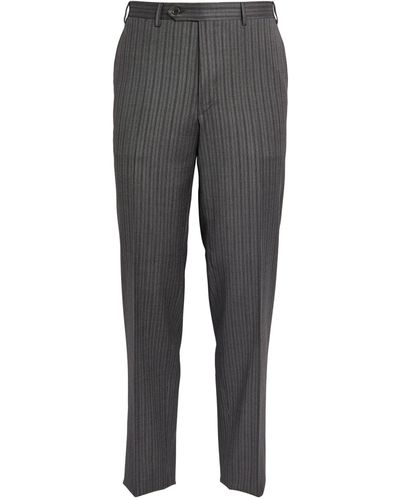 Canali Wool Morning Suit Trousers - Grey