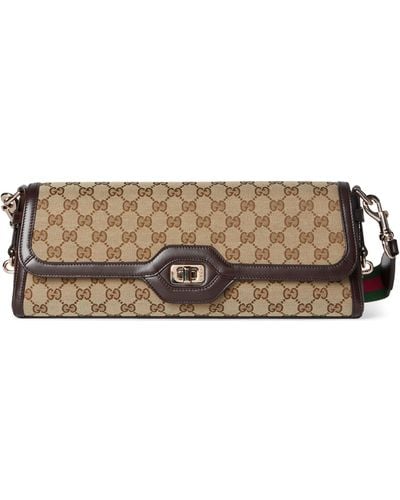 Gucci Small Luce Shoulder Bag - Brown