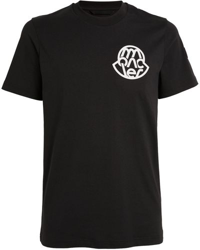 Moncler Cotton Logo T-shirt - Black