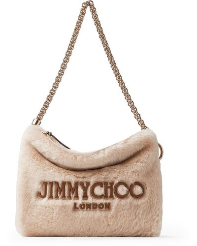 Jimmy Choo Shearling Callie Shoulder Bag - Metallic