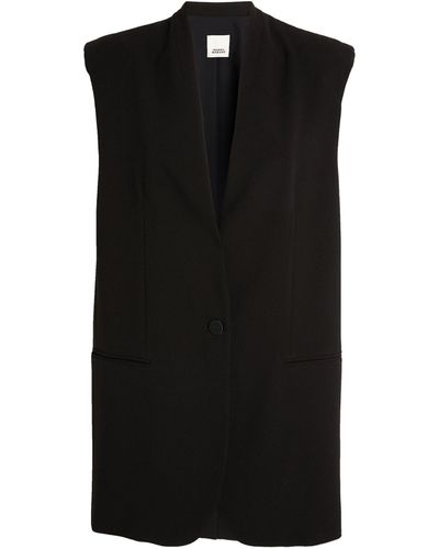 Isabel Marant Emara Sleeveless Jacket - Black