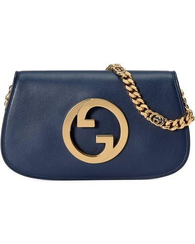 Gucci Small Blondie Shoulder Bag - Blue