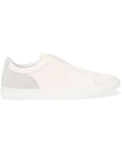 Harry's Of London Leather Aaron Slip-on Trainers - Natural