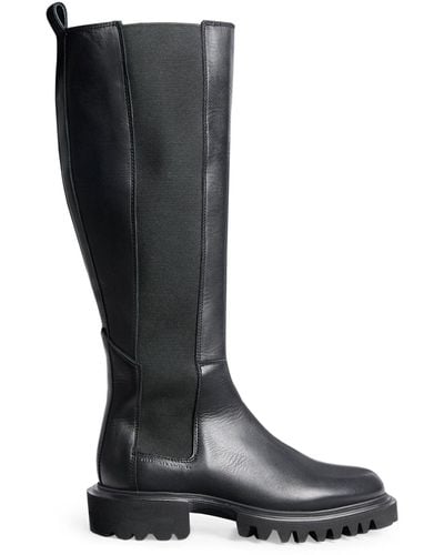 AllSaints Leather Maeve Boots - Black