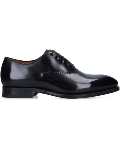Bontoni Leather Vittorio Oxford Shoes - Black