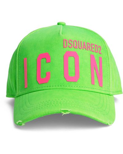DSquared² Cotton Icon Baseball Cap - Green