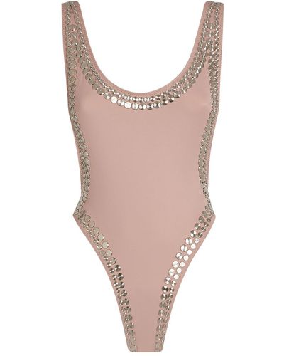 Norma Kamali Marissa Stud One-piece Swimsuit - Pink