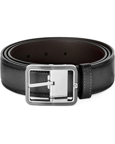 Montblanc Leather Meisterstück Belt - Black