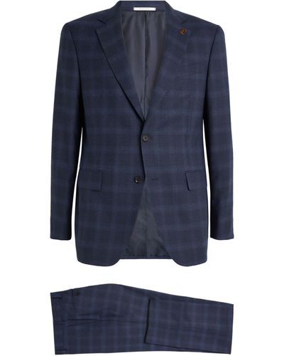 Pal Zileri Wool Check 2-piece Suit - Blue