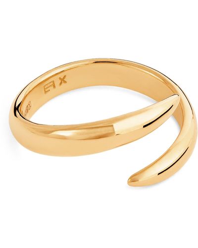 Eva Fehren Yellow Gold Wrap Claw Ring (size 3.5) - Metallic