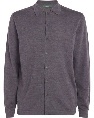 Slowear Knitted Long-sleeve Shirt - Grey
