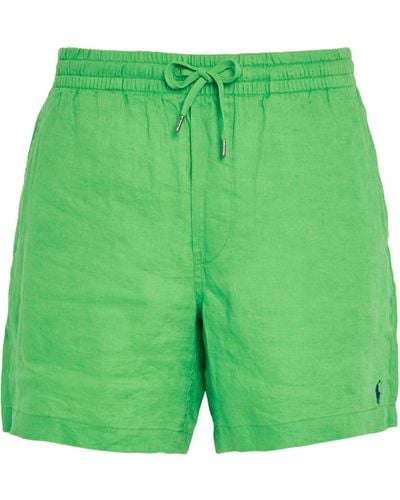 Polo Ralph Lauren Linen Prepster Shorts - Green