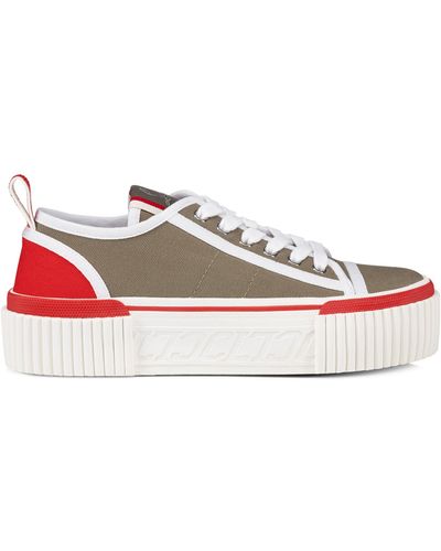 Christian Louboutin Super Pedro Cotton Trainers - Pink