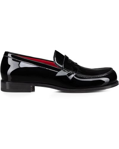 Christian Louboutin Mocloon Patent Leather Loafers - Black