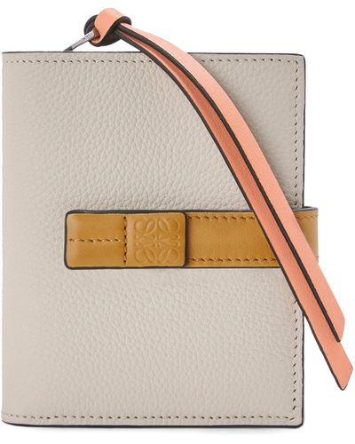Loewe Leather Zip Wallet - White