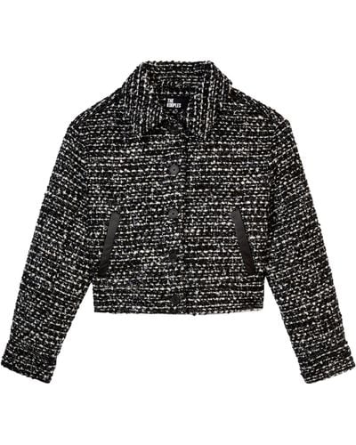 The Kooples Tweed Jacket - Black
