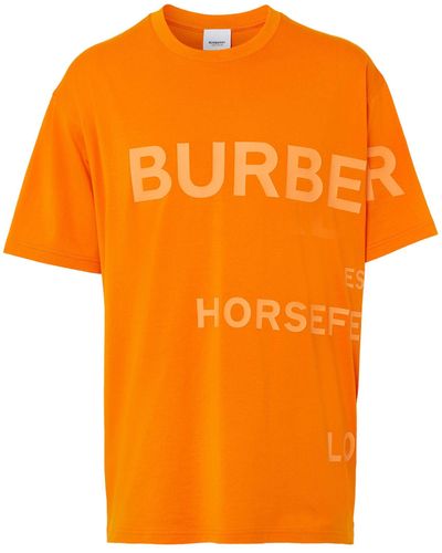 Burberry Oversized Horseferry Print T-shirt - Orange