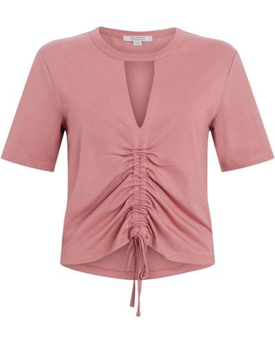 AllSaints Cinched Gigi T-shirt - Pink