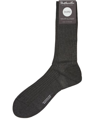 Pantherella Cotton Tailored Socks - Gray