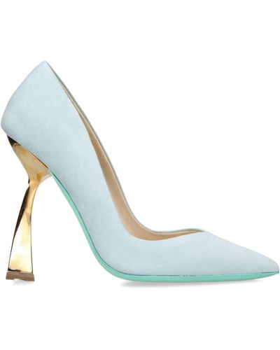 Marion Ayonote Suede As I Am Pumps 100 - Blue