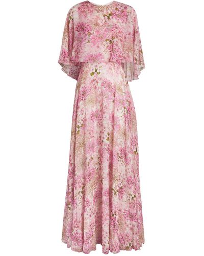 Giambattista Valli Silk Saint-rémy Print Maxi Dress - Pink