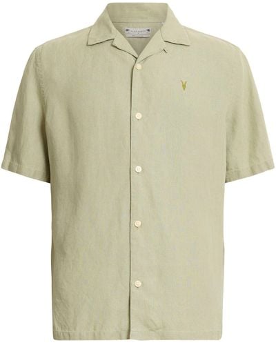 AllSaints Hemp Audley Shirt - Green